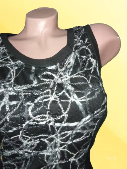 BIBANOVO-CRNA HALJINA SA KOPCAMA S-M