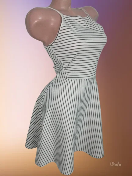 H&MPRUGASTA VISKOZNA HALJINA XS- S