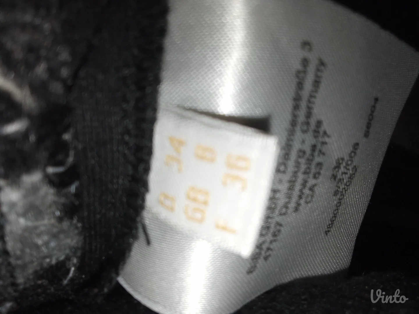 BIBANOVO-CRNA HALJINA SA KOPCAMA S-M