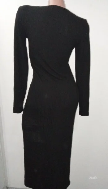 ❤️SINSAY❤️CRNA PAMUCNA TRIKOTAZNA HALJINA-S-M