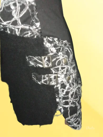 BIBANOVO-CRNA HALJINA SA KOPCAMA S-M