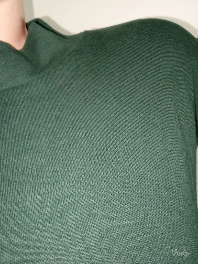 ❤️AMISU❤️NOVO -ZELENA PAMUCNA TRIKOTAŽA M-38