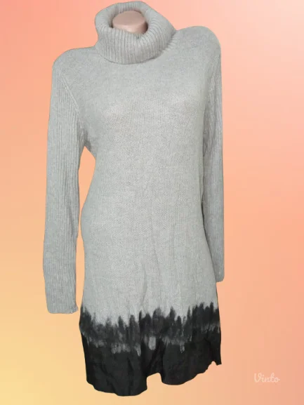 BLUE MOONsiva pletena haljina 44-46