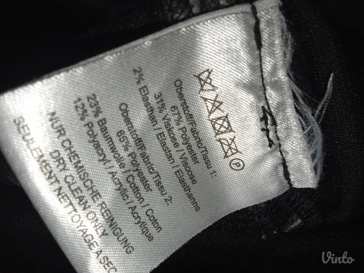 BIBANOVO-CRNA HALJINA SA KOPCAMA S-M