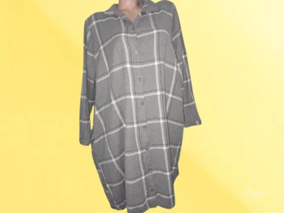 ❤️MONKI❤️KARIRANA BAGGY KOSULJA-HALJINA L-XL