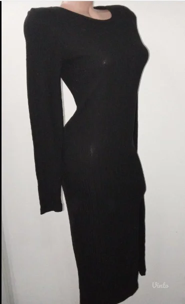 ❤️SINSAY❤️CRNA PAMUCNA TRIKOTAZNA HALJINA-S-M