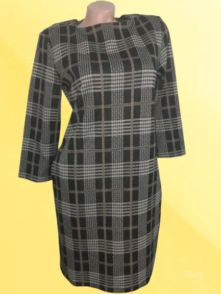 ❤️IWIE❤️NOVO-ŠTOF KARIRANA HALJINA S-M