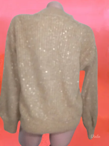 ❤️H&M❤️OKER SVETLUCAV DZEMPER  M-L