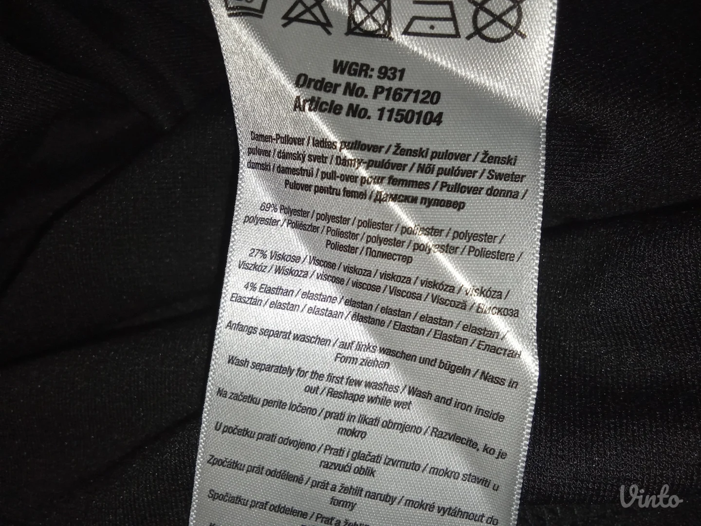 ❤️JANINA❤️NOVO-CRNA SA CIRKONIMA L-XL