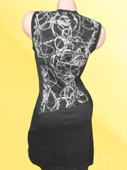 BIBANOVO-CRNA HALJINA SA KOPCAMA S-M