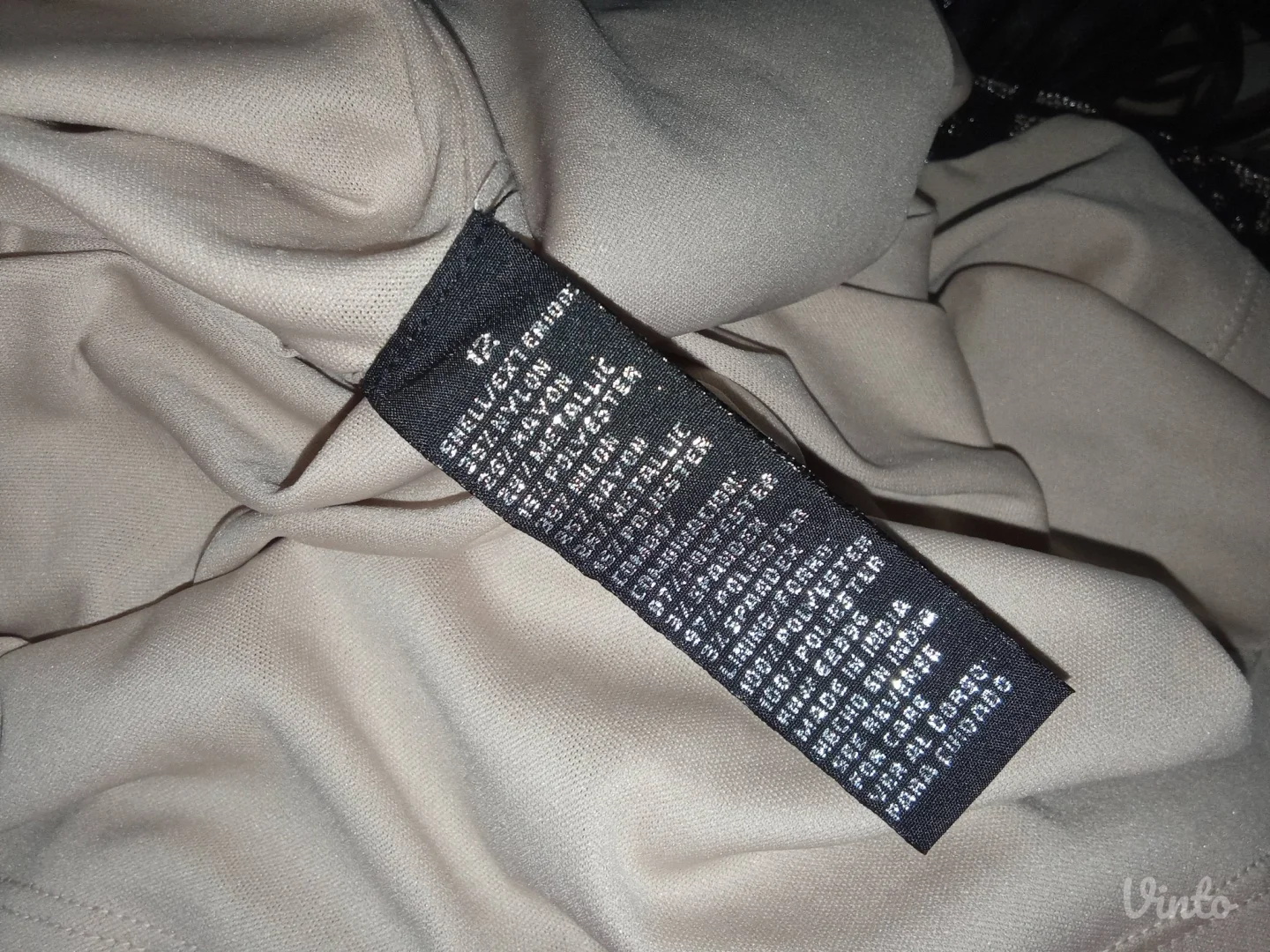 SCARLETT-CRNO ZLATNA OD ČIPKE-NOVO-L-XL