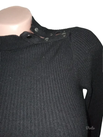 ❤️BERSHKA❤️NOVO-crna trikotazna haljina S_M