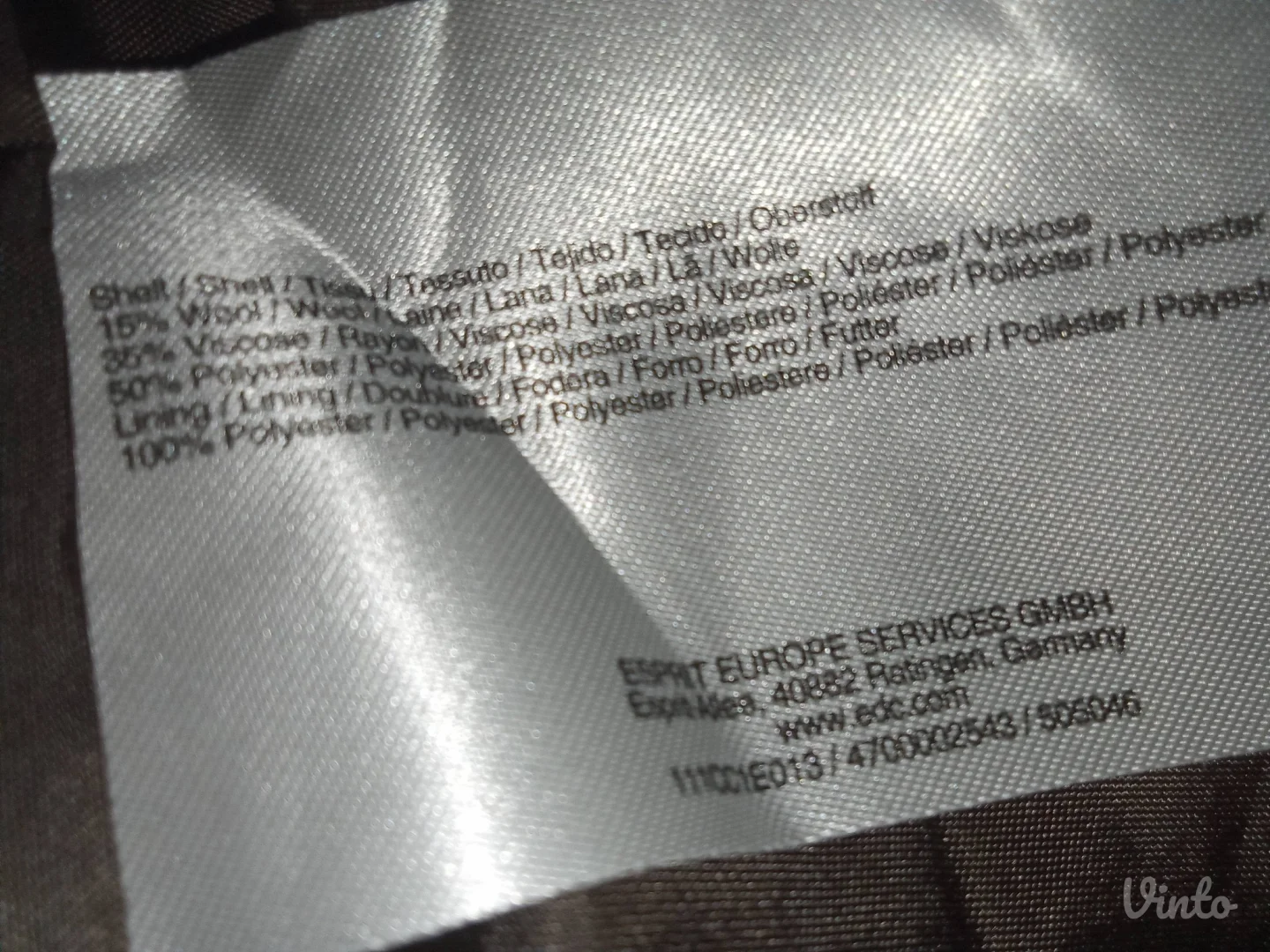 ❤️ESPRIT❤️NOVO-ŠTOF LEPA HALJINA S-36