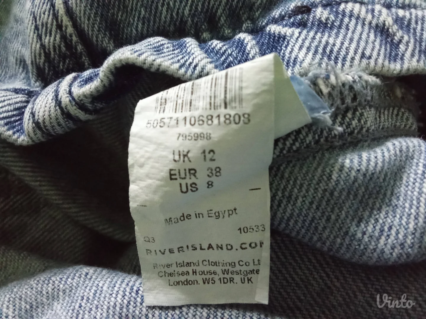 RIVER ISLANDTEKSAS HALJINA SA PUF RUKAVIMA M