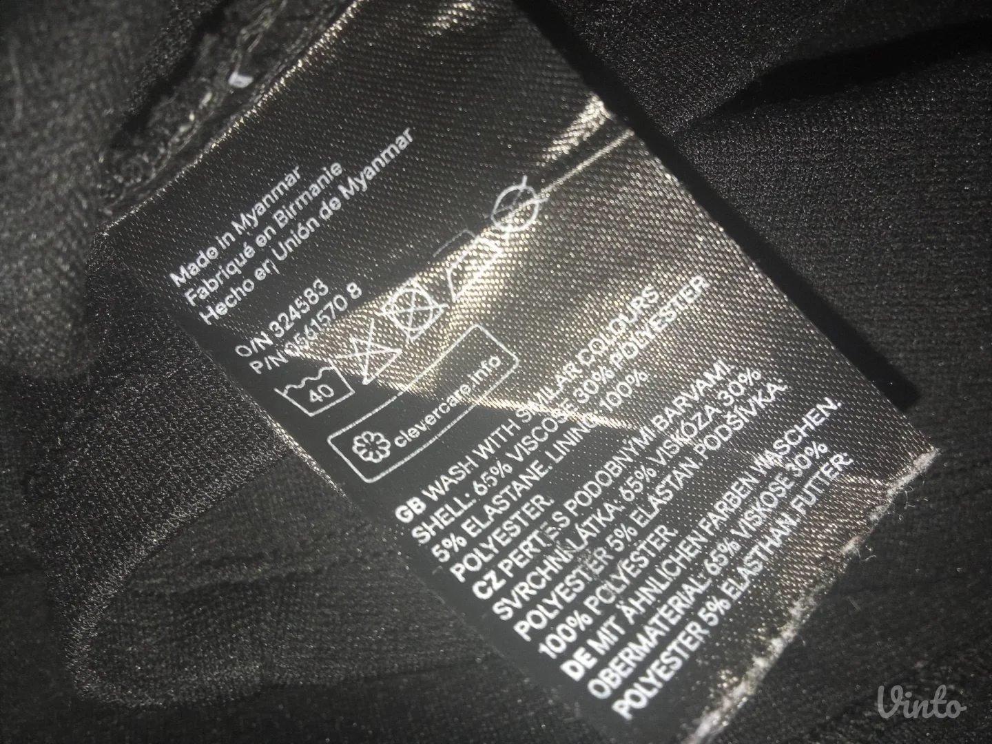 H&MNOVO-CRNA VISKOZNA HALJINA M