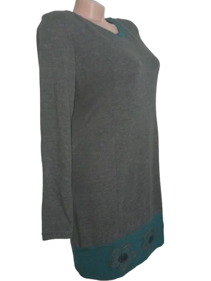 ❤️SIVO ZELENA VISKOZNA TRIKOTAŽA❤️NOVO-L