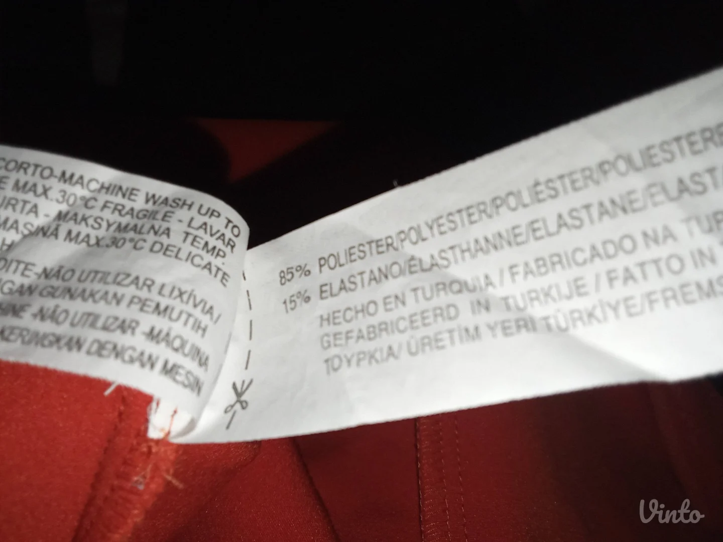 ZARANOVO-CRVENA ELEGANTNA HALJINA XS