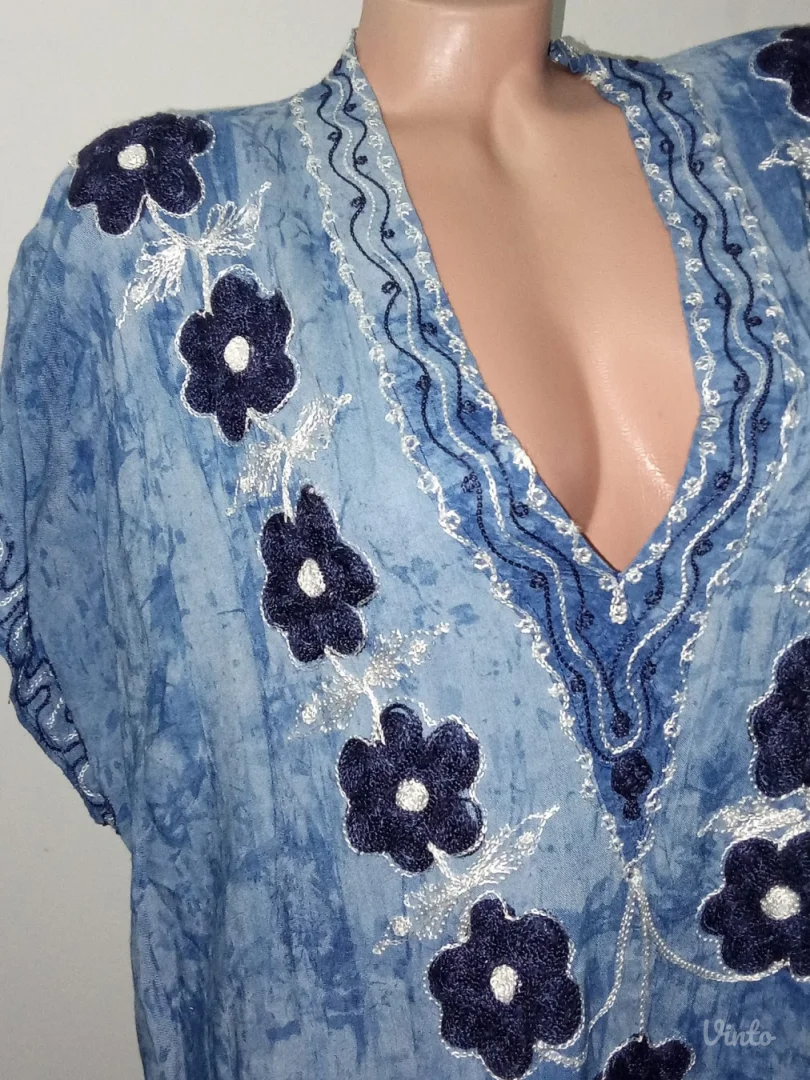 ❤️DRAŽESNA PLAVA MAXI HALJINA❤️NOVO-XL/XXL