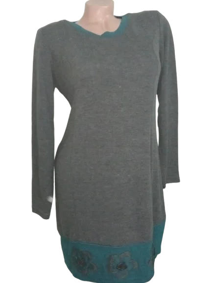 ❤️SIVO ZELENA VISKOZNA TRIKOTAŽA❤️NOVO-L