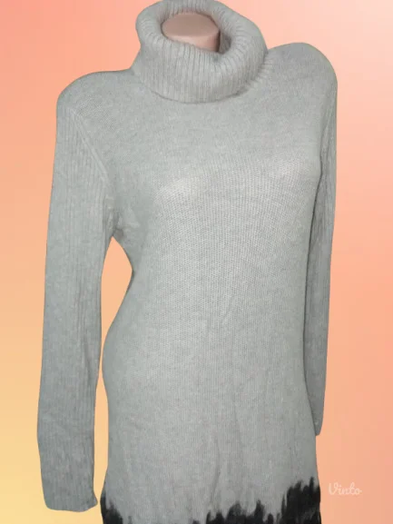 BLUE MOONsiva pletena haljina 44-46