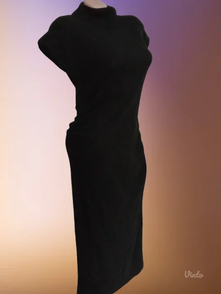 ZARA-CRNA KNIT HALJINA L-40