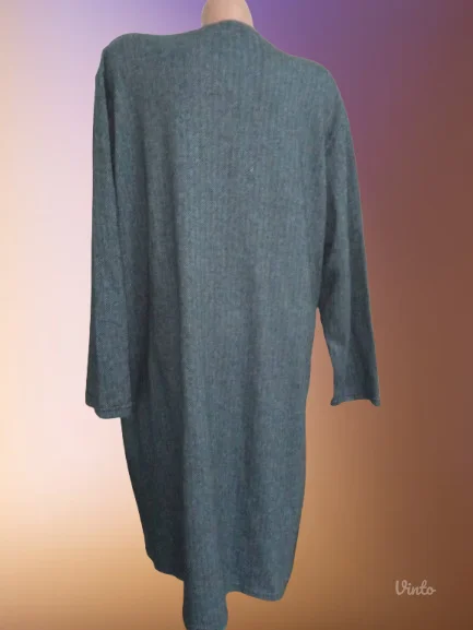 PLAVA KNIT-RIBLJA KOSTNOVO-3XL-4XL