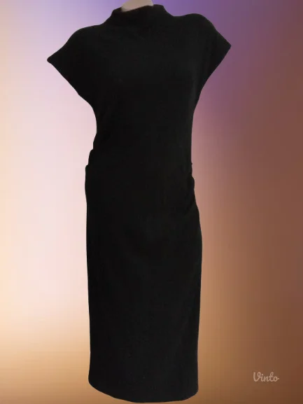 ZARA-CRNA KNIT HALJINA L-40