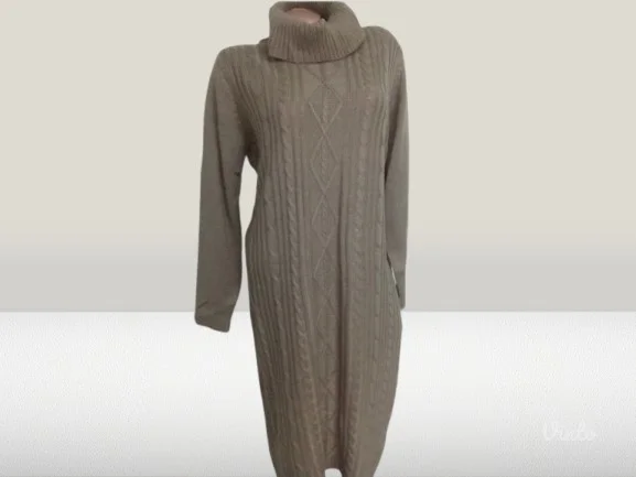 ❤️Braon pletena haljina❤️L-XL-42