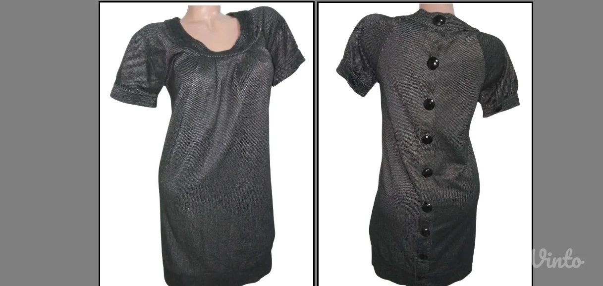 ONLYNOVO- SVETLUCAVA SA DUGMADIMA POZADI S- M