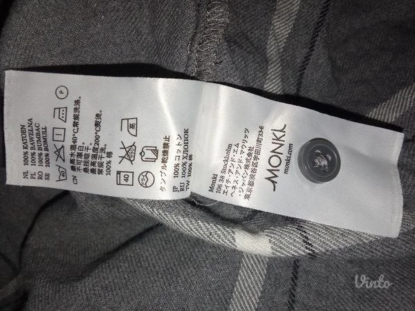 ❤️MONKI❤️KARIRANA BAGGY KOSULJA-HALJINA L-XL