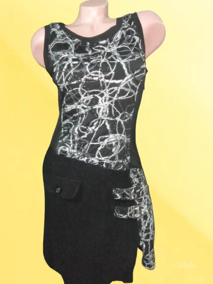 BIBANOVO-CRNA HALJINA SA KOPCAMA S-M