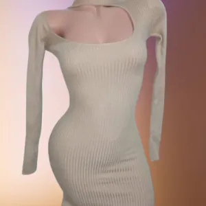 BERSHKANOVO-BEŽ TRIKOTAŽNA HALJINA S/M