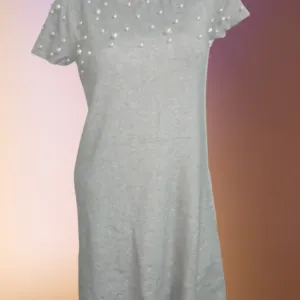 ❤️ORSAY❤️NOVO-TRIKOTAZNA HALJINA SA BISERIMA M