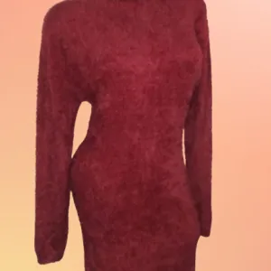 BORDO ČUPKAVA PLETENA HALJINANOVO-L-XL-2XL