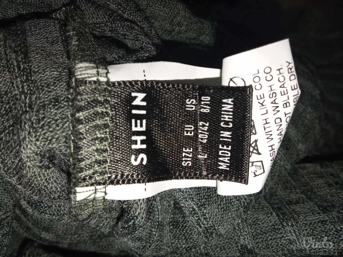 SHEINNOVO-ZELENA TRIKOTAŽNA HALJINA L-XL