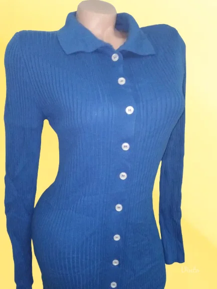 ❤️PLAVA TRIKOTAŽNA HALJINA❤️NOVO-L