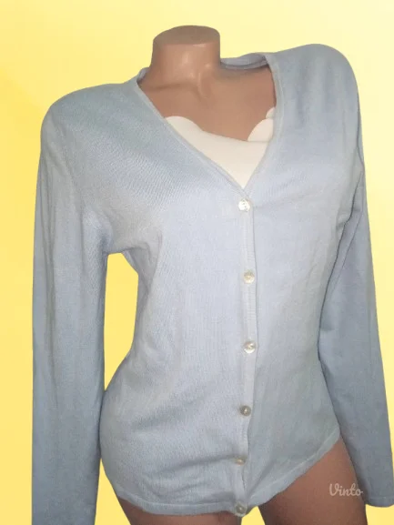AMISUVISKOZNI PLAVI KARDIGAN M-L