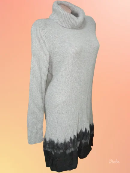 BLUE MOONsiva pletena haljina 44-46