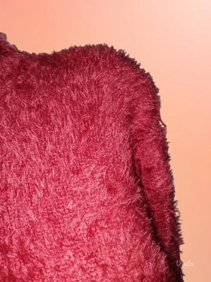 BORDO ČUPKAVA PLETENA HALJINANOVO-L-XL-2XL