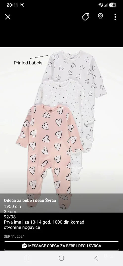 Zeke-strample za devojcice