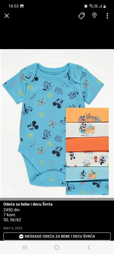 Mickey&Minnie bodici i zeke