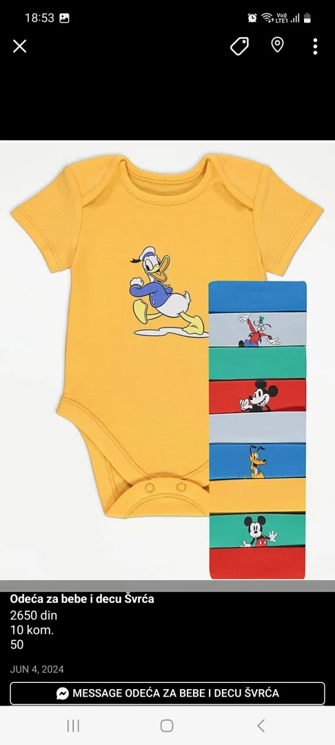 Mickey&Minnie bodici i zeke