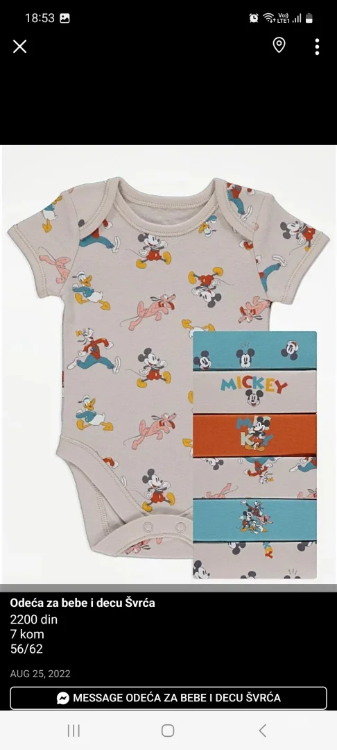 Mickey&Minnie bodici i zeke