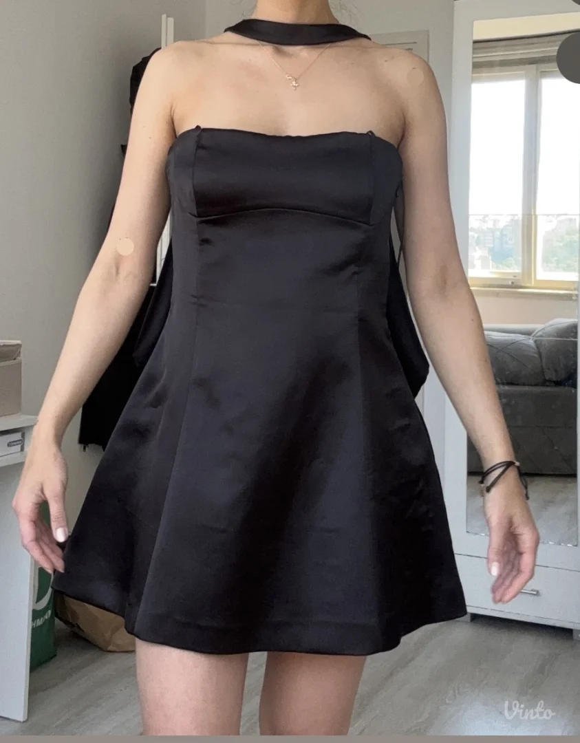 Zara crna elegantna haljina