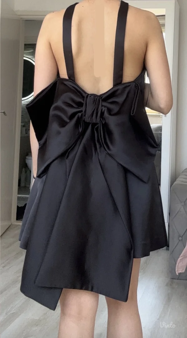 Zara crna elegantna haljina