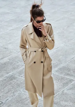 Zara trench mantil od velura nov
