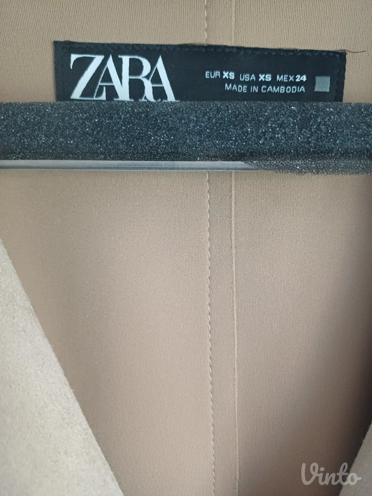 Zara trench mantil od velura nov