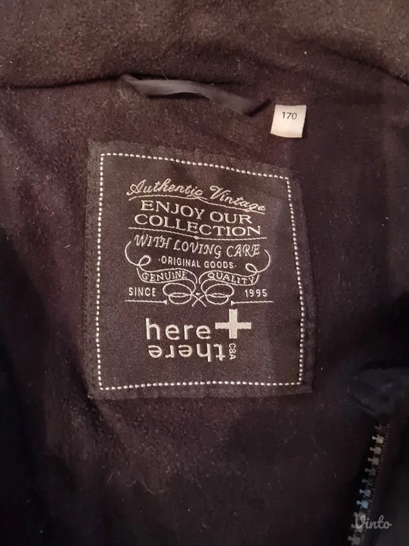 Crna ženska zimska jakna, veličina S