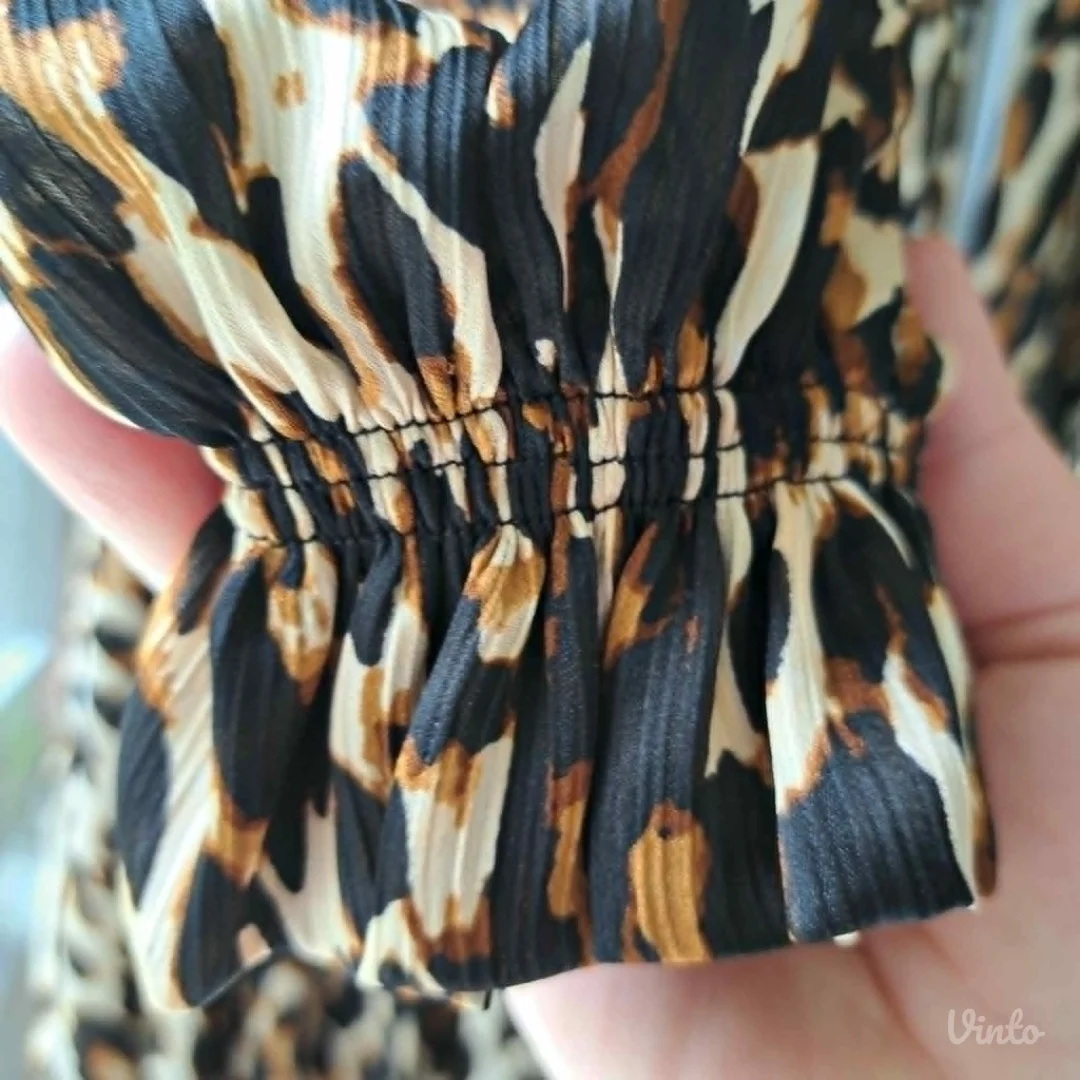Haljina leopard print, otvorenih leđa, PS Fashion, L / XL— Nova