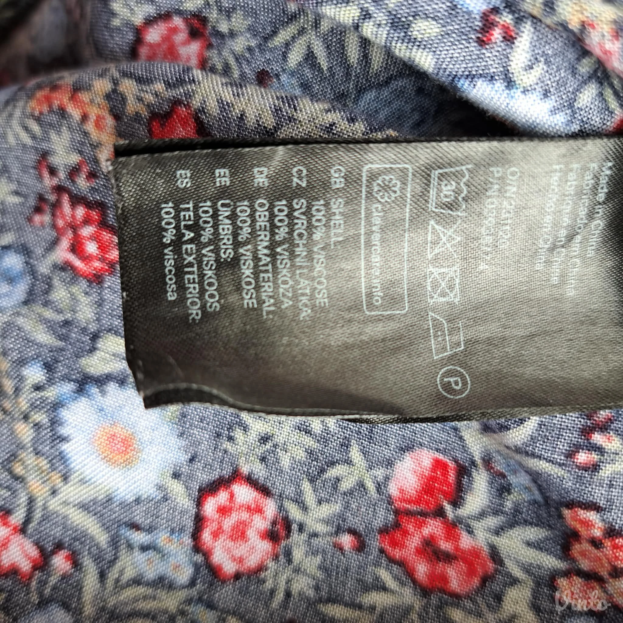Haljina H&M cvetni print viskoza letnja L Nova